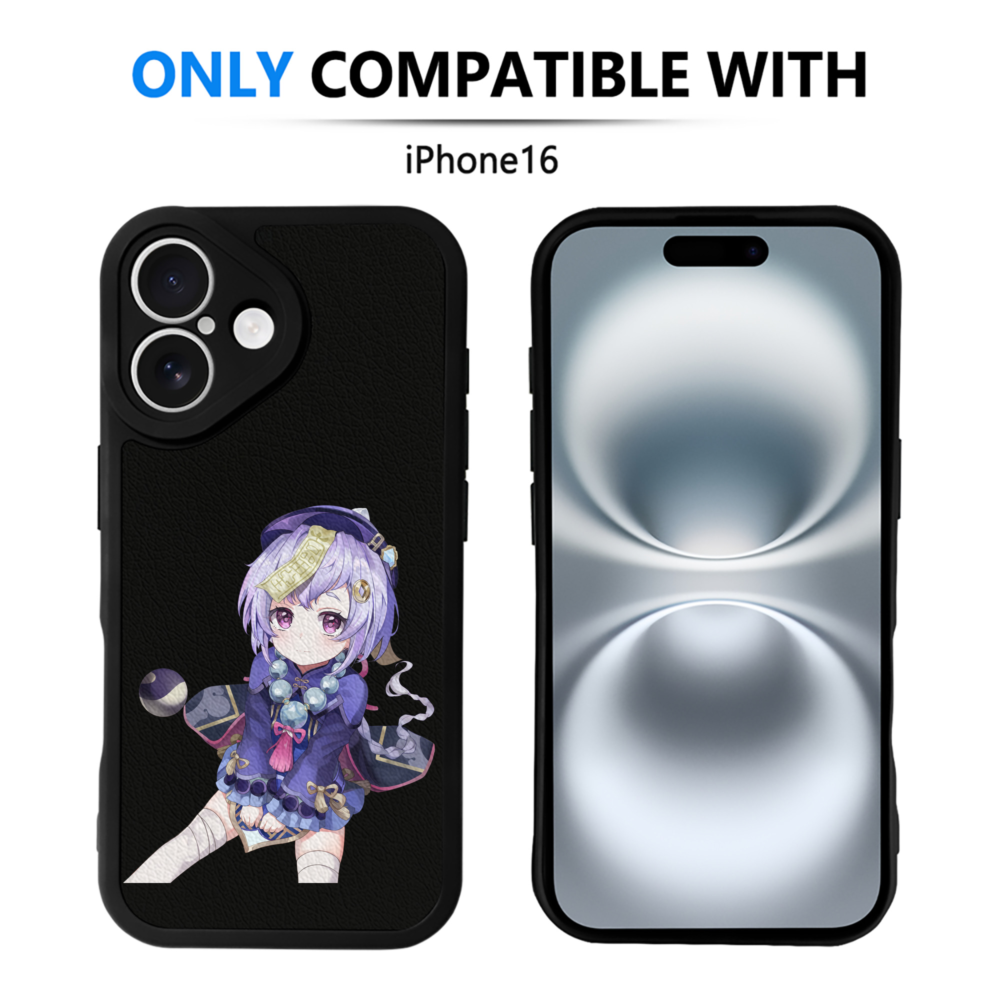 げんし神 七七 なな  genshin Nana 【iPhone 16シリーズ対応】シリコンスマホケース（レザー調） 材質：シリコン